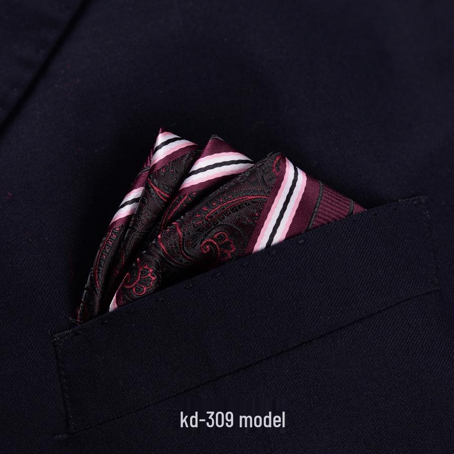 Men's British Red Pocket Square for Business or Wedding