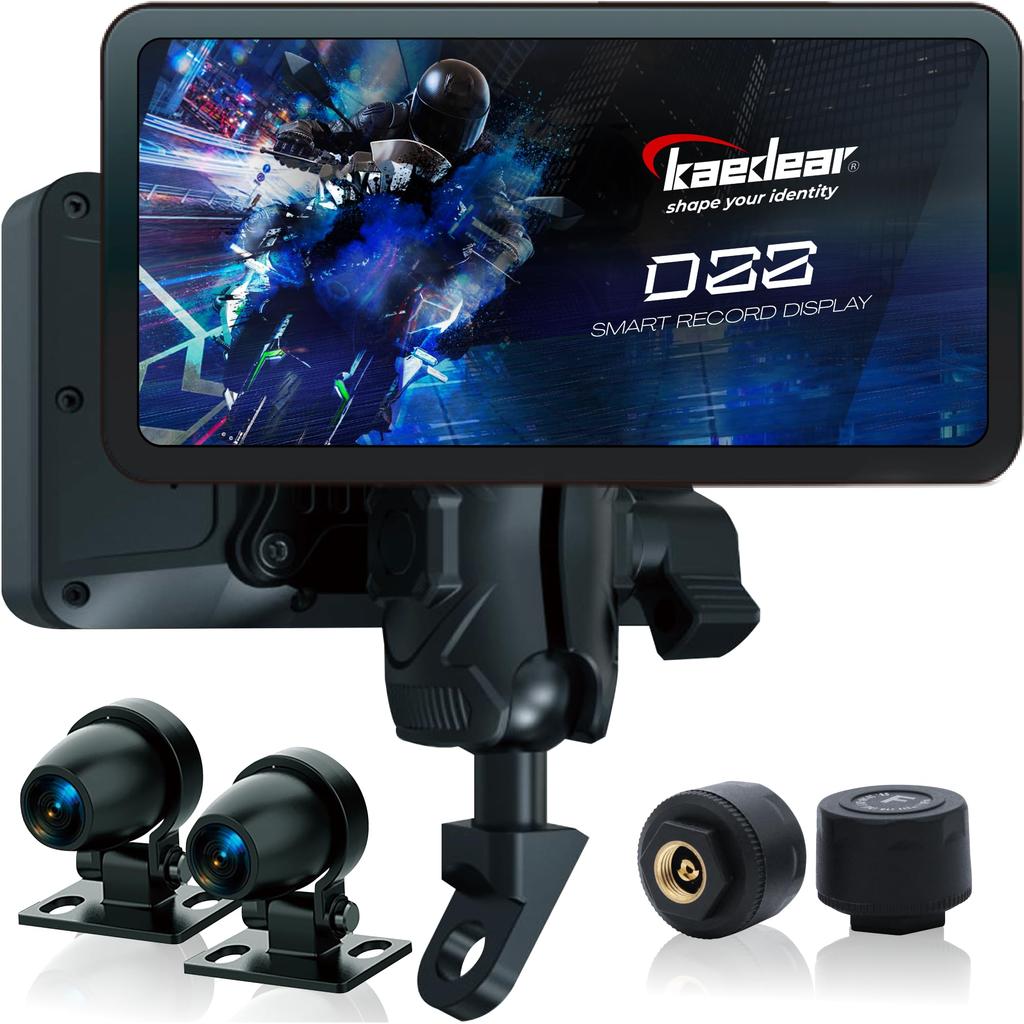 Kaedear Smart Record Display KDR-D22 (CarPlay / Android Auto, Dual Dash Cam, ~14.0 cm Display, IP67)