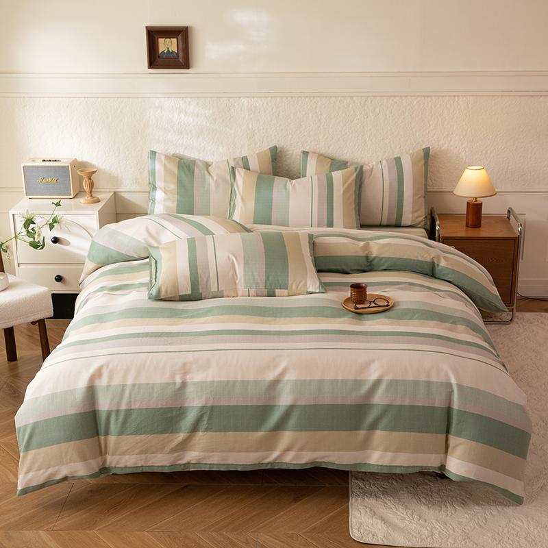 3 Piece 100 Percent Cotton Printed Duvet Cover Set With 2 Pillowcases Soft Skin Friendly Pure Cotton Bedding