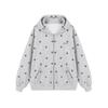 ICH MODE Women's Star-Inspired Cross Print Hooded Sweatshirt