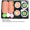 3 Paar Lustige Sushi-Socken Thunfisch Lachs Gurken Maki Socken Baumwollmischung Spaß Japanisches Essen