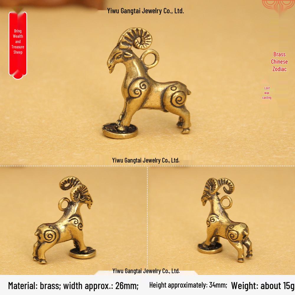 Portachiavi Rame Ottone 3D Dodici Segni Zodiacali