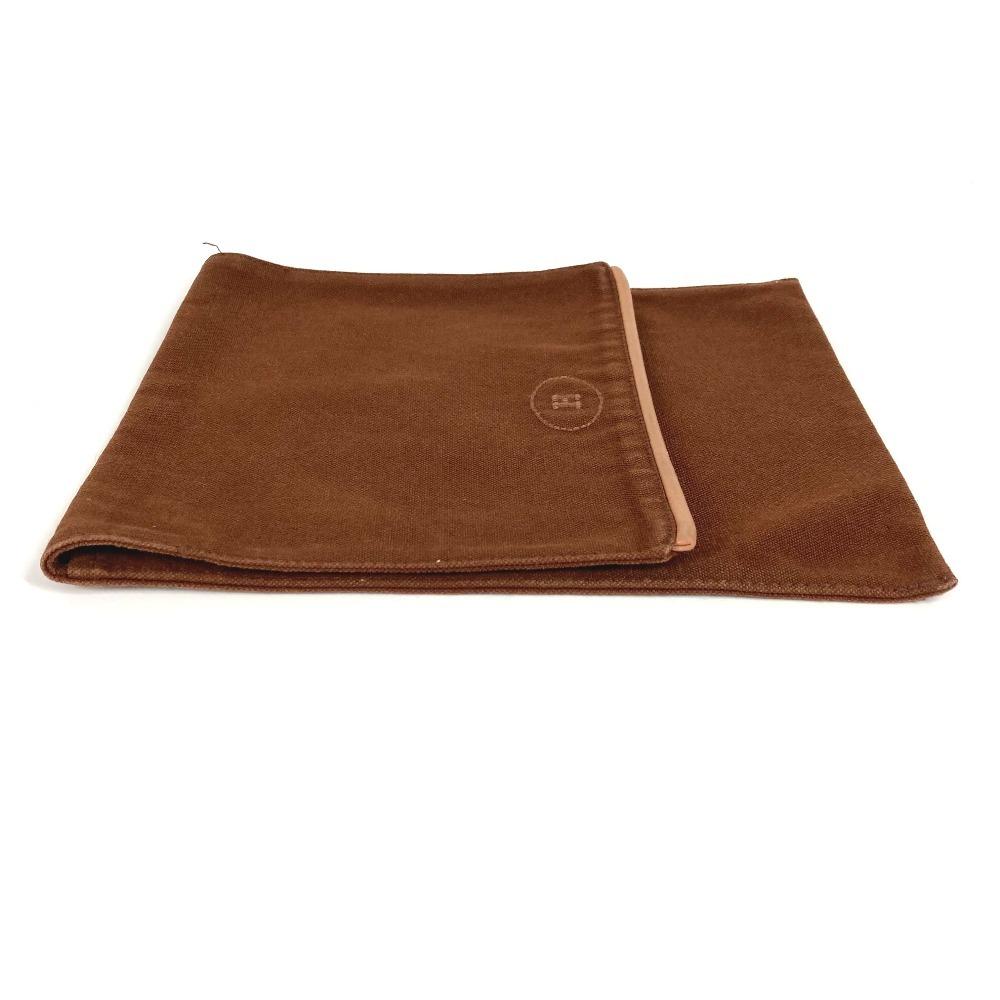 Hermes H Logo Vertical Flap Makeup Pouch Cosmetics Pouch Multi Pouch