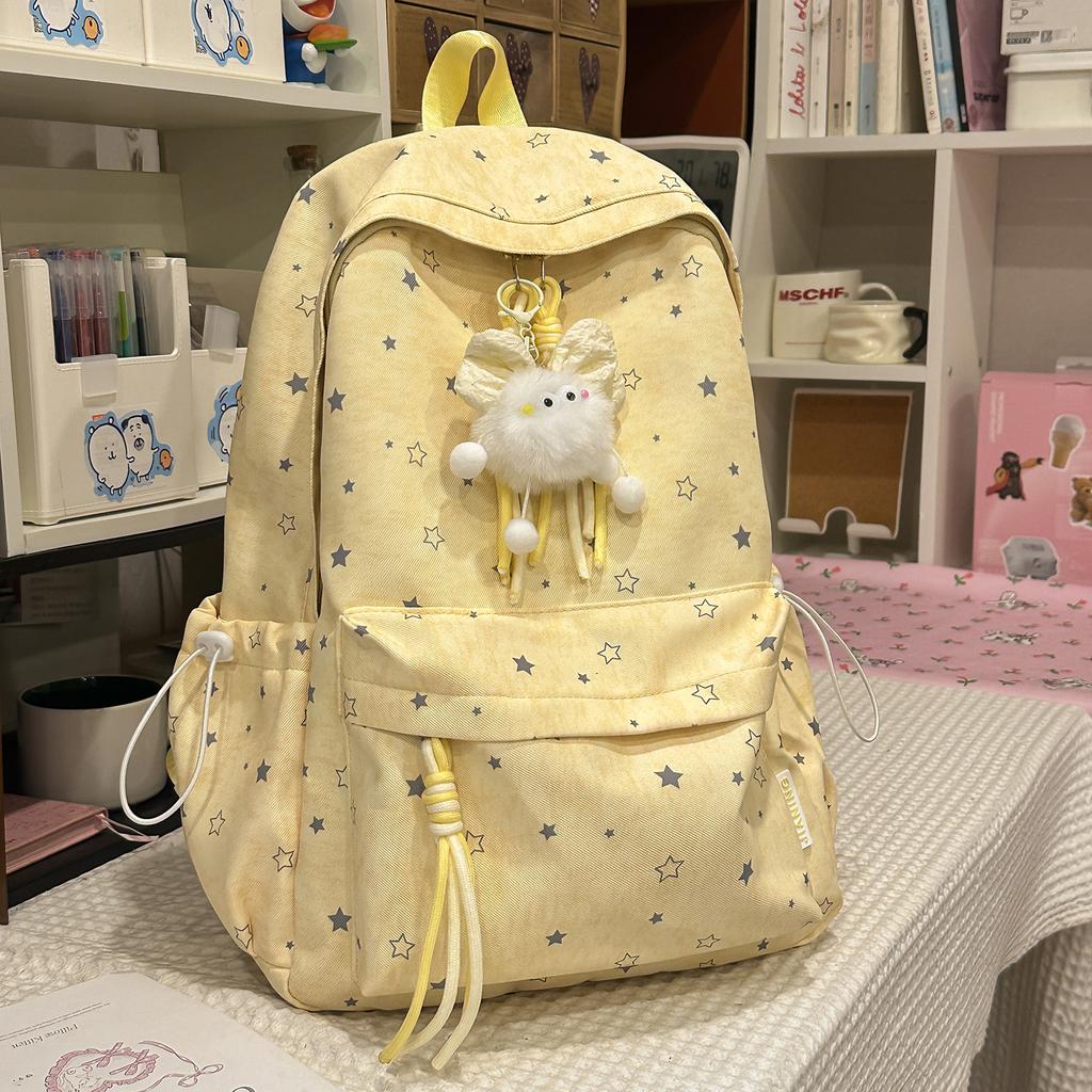 Schulranzen Koreanisch klein frisch Schulranzen weiblich Mittelschüler einfach Stern Rucksack leicht große Kapazität High School Rucksack