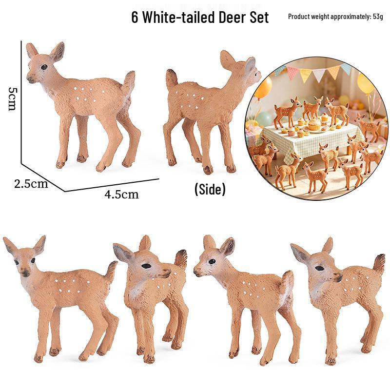 Wild Animal Model: Easter, Christmas, and Birthday Cake Decoration Toy for Children