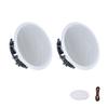 VEVOR Bluetooth Ceiling Speakers, 203.2mm, In Ceiling & In-Wall Speaker System with Amplifier, 2-Way Flush Mount Speakers