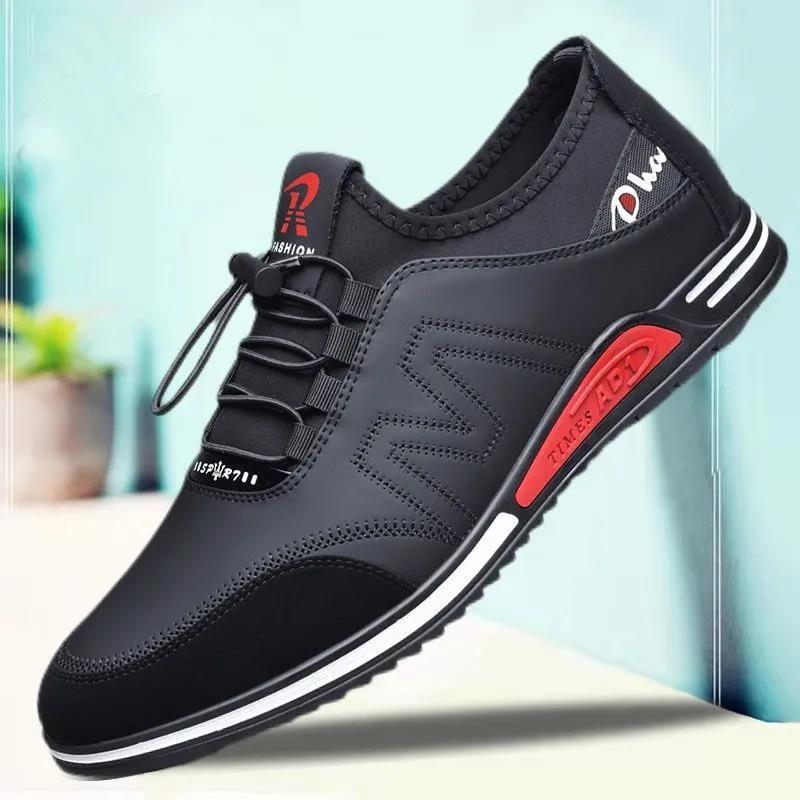 

Leather shoes men s new lace-up soft sole comfortable casual shoes supply youth Korean version of business work men s shoes 39