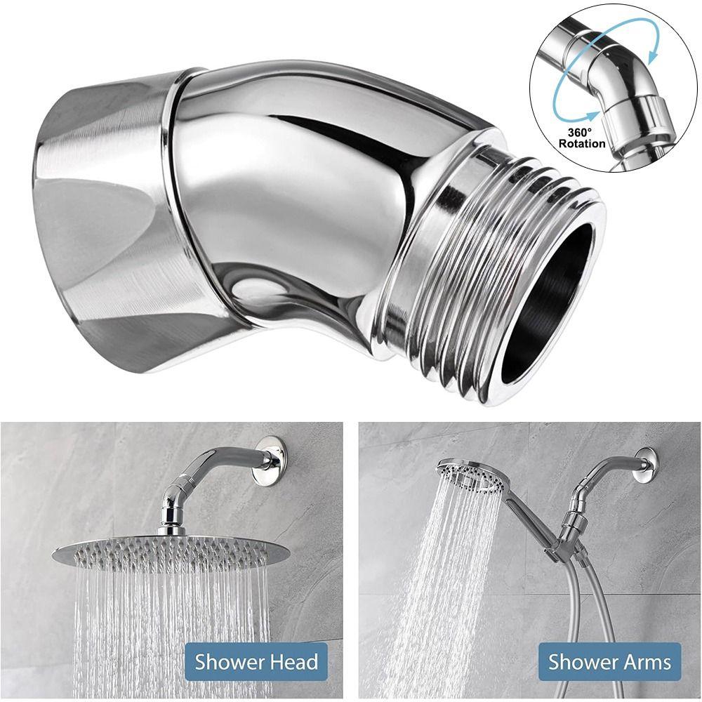 135 Degrees Shower Head Elbow Adapter Copper Adjust Bend Angle New Arm Angle Adapter