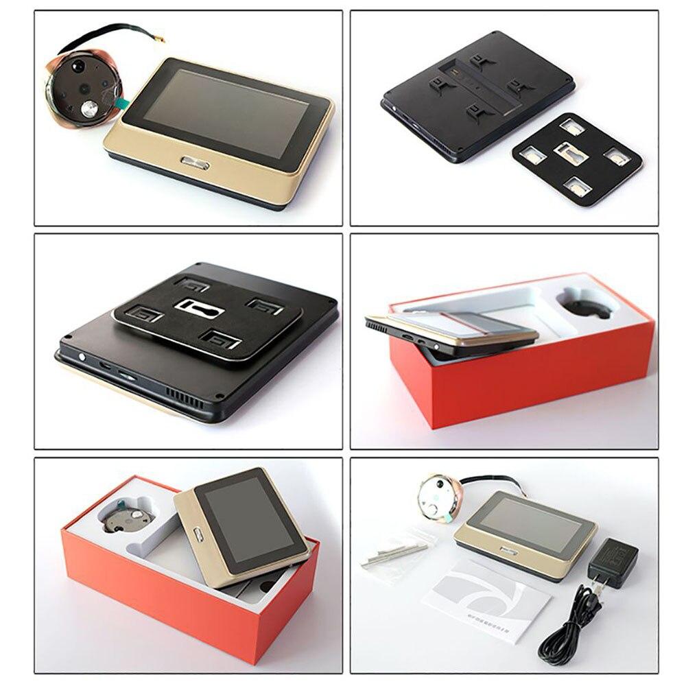 Sonnette numérique caméra détection de mouvement enregistrement judas électronique porte caméra capteur de visualisation sonnette