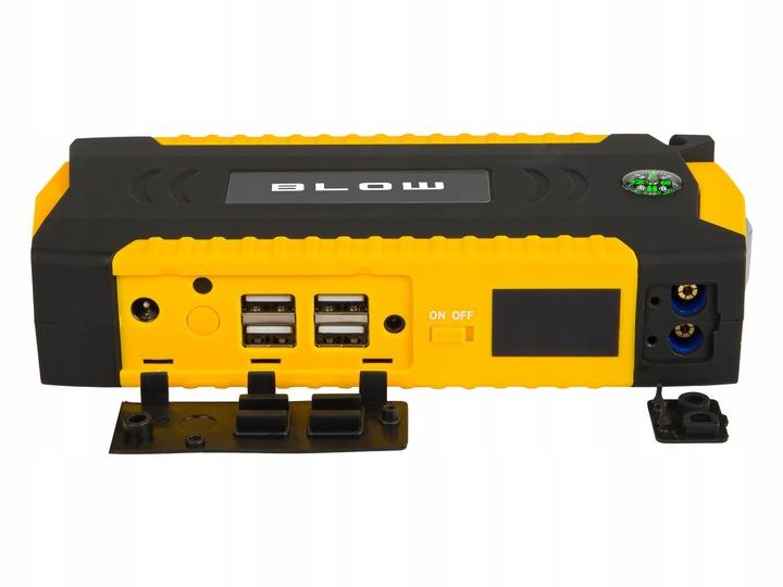 Jump Starter Rozruch Booster Powerbank Mocny Latarka Młotek Zestaw 16800Mah