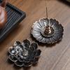 1Pcs Porous Lotus Zen Line Incense Insertion Incense Holder Sandalwood Burner Lncense Plate Tray Retro Home Decorations 7