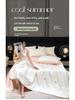 Washable Ice Silk Embroidered Summer Quilt Set - Four Pieces for Cool Comfort