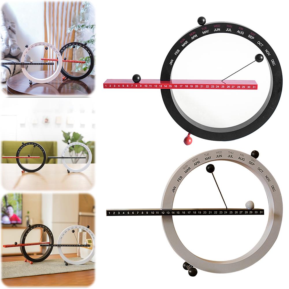 Magnetic Ball Creative Wall Calendar with Month Week Date Desktop Calendar Decor Novelty Desk Calendar for Home Office Decor