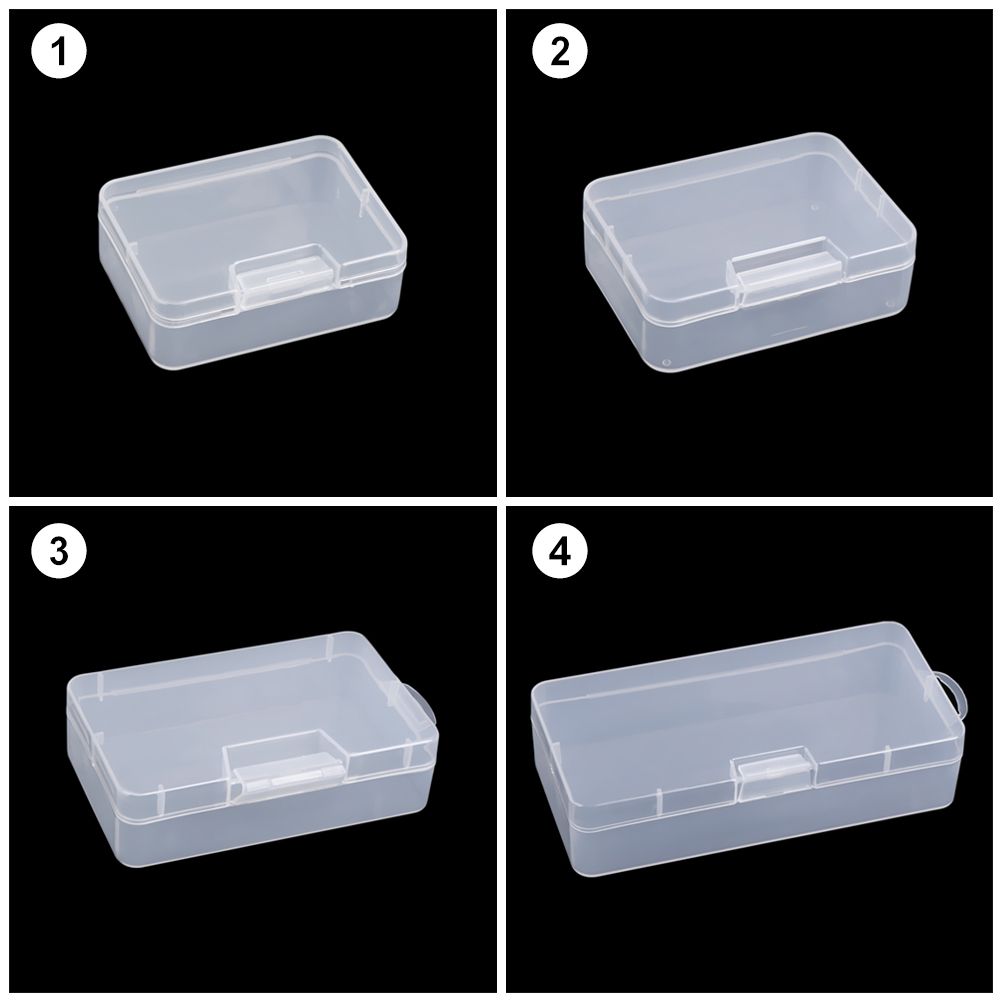 Square Plastic Transparent Storage Box Small Items Sundries Organizer Case Jewelry Beads Container Tools Accessories Box