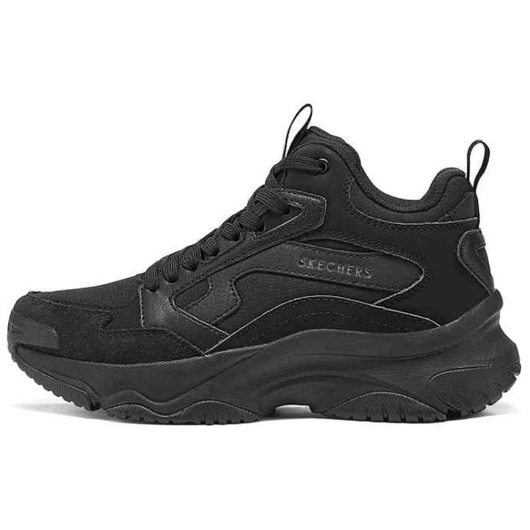 Skechers Moonhiker Series High-Top Comfortable Versatile Casual Shoes Women sneaker Black 177598-BBK 35