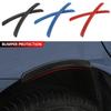 2Pc Universal Soft Car Fender Vents Protector Cover Car Wheel Arch Decoration Strips Car Stickers Anti Collision Car Accessories