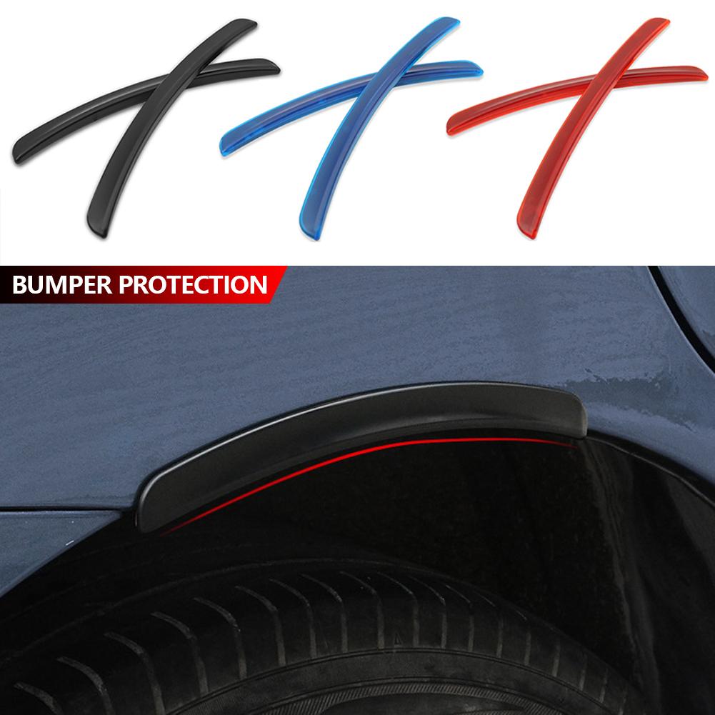 2Pc Universal Soft Car Fender Vents Protector Cover Car Wheel Arch Decoration Strips Car Stickers Anti Collision Car Accessories