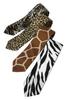 [HANG OVER] 6cm Animal Print Cotton Necktie (Leopard Print) - Made In Japan