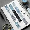 20mm * 2m Salt Island Diary Series Kawaii Ins Flash Sand Laser Silver Washi Tape Creative Handbook Scrapbooking Material