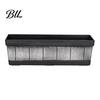 Long Flower Planter for Railings 18 Inch Rectangular Box, Imitation Wood Grain Window Box Planter, Plastic Vegetables Non Deformable Plant Basins