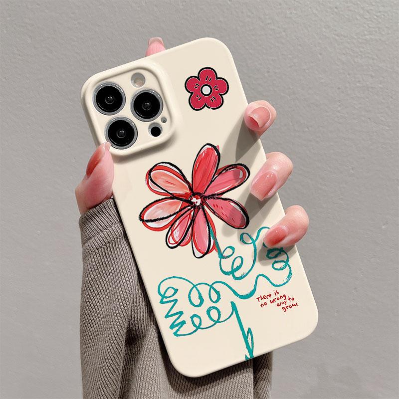 Cute Flower Pattern Glossy Film Hard PC Phone Case for Xiaomi Redmi Note 15 13 12S 12 11S 11 10 9 Pro Plus Max 4G 5G