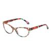 Mode Vintage Elegant Blumen Augenschutz Ultraleichter Rahmen Floral Brille Lesebrille