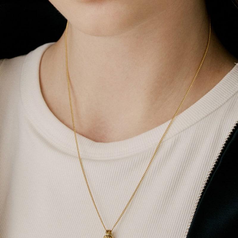 

VINTAGE HOLLYWOOD Lump Knotted Necklace_VH25NNNE111V Gold