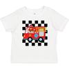 Inktastic Fire Truck Firefighter Retro Checkered Baby T-Shirt Fireman Firetruck