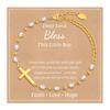 4mm Pearl Pearl Bracelet Adjustable Women's Jewelry New Cross Chain Bracelet  Daily Wear