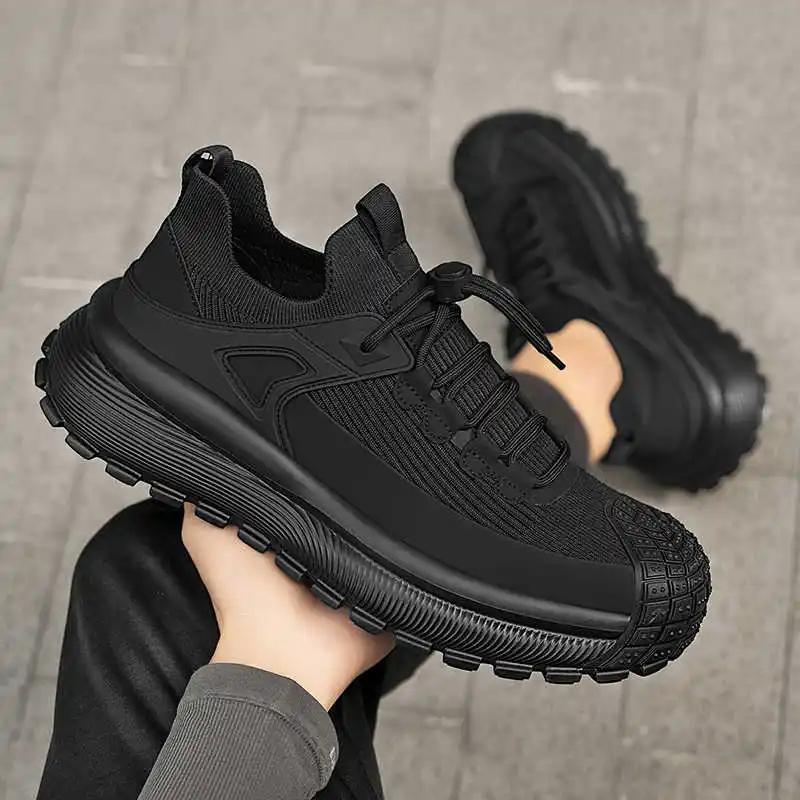 Low Thick Sole Black Ankle Boots Offers Shoes Ankle Sneakers Men Sport Ternis Trainners Unusual Top Luxury Krasovki