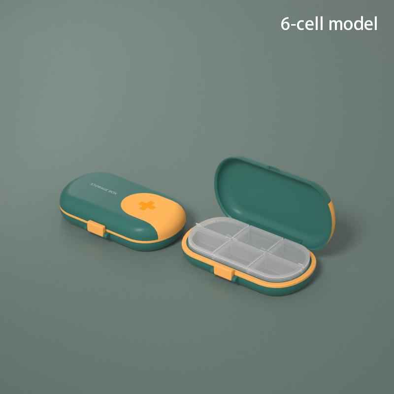 Portable 4/6 Grids Travel Pill Case with Pill Cutter Organizer Pill Box Medicine Storage Container Drug Tablet Plastic Pillboxes