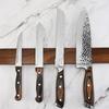 BHBL Wooden Strip Magnetic Knife Holder Wall Mount for Metal Knives Wood Block Magnet Knives Rack Kitchen Tool