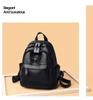 Women's Versatile PU Leather Large Capacity Backpack Handbag