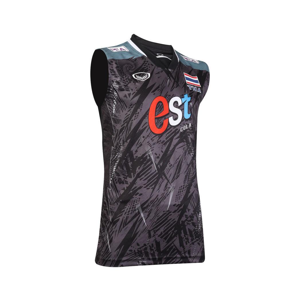 

Волейбольная майка без рукавов, мужская, Национальная сборная Таиланда 2023, спонсор Grand Sport, антибактериальная l