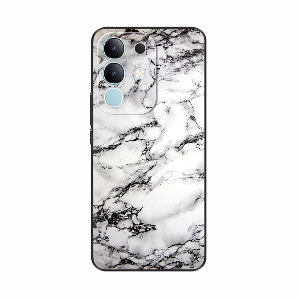 For Vivo Y29 4G Case Cover 2025 Lovely Flowers Soft Silicone Capa Phone Cases For Vivo Y29 4G Case Cartoon Shockproof Bags Coque