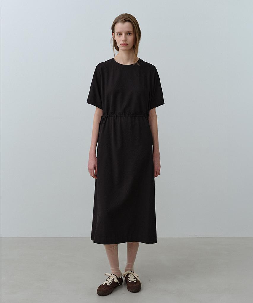 nau W Seersucker Dress Black