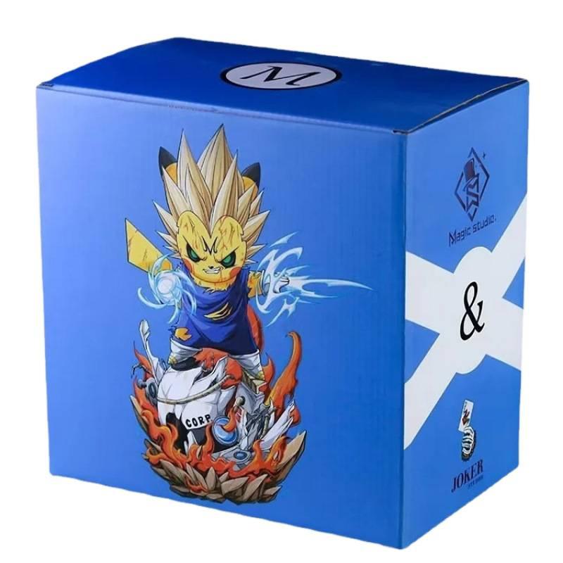 Anime Dragon Ball, Bikachu COS demonized Vegeta figure desktop car chassis ornament super Saiyan