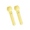 

2PCs Cat Strip Squeeze Spoon Cat Strip Feeder for Lickable Wet Cat Treats Pet Liquid Snack Feeding Tool Cat Feeder Pet Supplies жёлтый