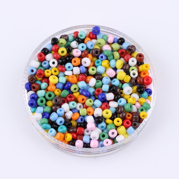 Diy Jewelry Parts Are Made Of Beaded Material 2-4Mm-5Mm Solid Color Rice Bead Ceramic Electric Earrings, Bracelets And Necklaces.