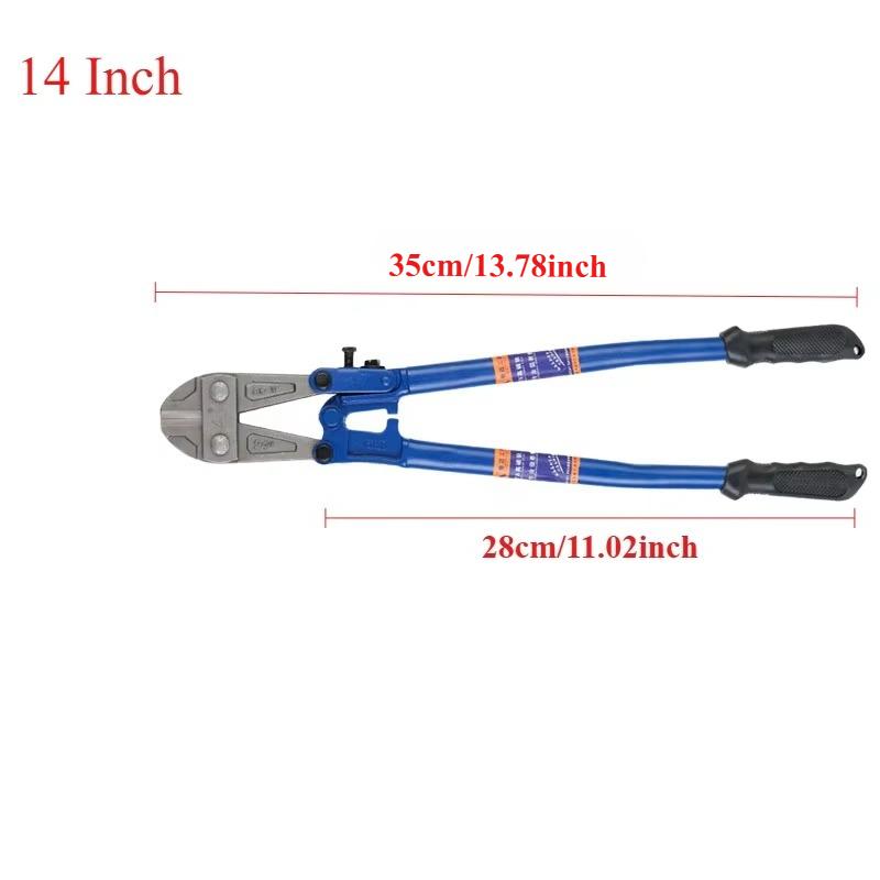 

14/18 Inches Bolt Cutters Wire Cutting Pliers Multifunction Flat Nose Cut Steel Cables Clippers Heavy Duty Hand Tool