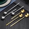 Food Grade Stainless Steel Spoons Honey Dessert Gift Mixing Spoon for Picnic Drinkware Tableware Kitchen Accessories