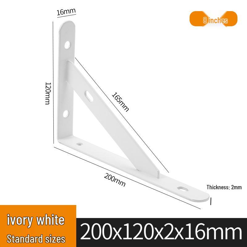 Wall-Mounted Storage Rack with Load-Bearing Support Triangle Bracket