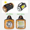 Multi-function Flashlight USB Solar Charging Dual-Purpose Lighting COB Work Light for Hurricane Emergency Hiking Camping