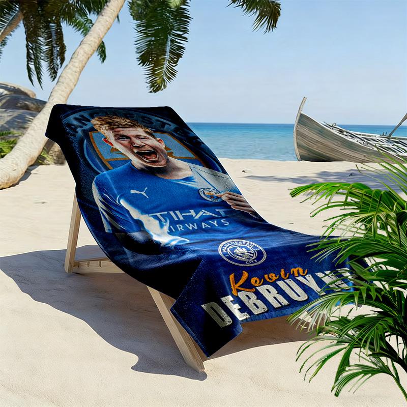 Kevin De Bruyne Manchester City'S Star Player Beach Towel Outdoor Camping Portable For Travel Seaside Quickdrying Swim Towel Swim Beach Towel