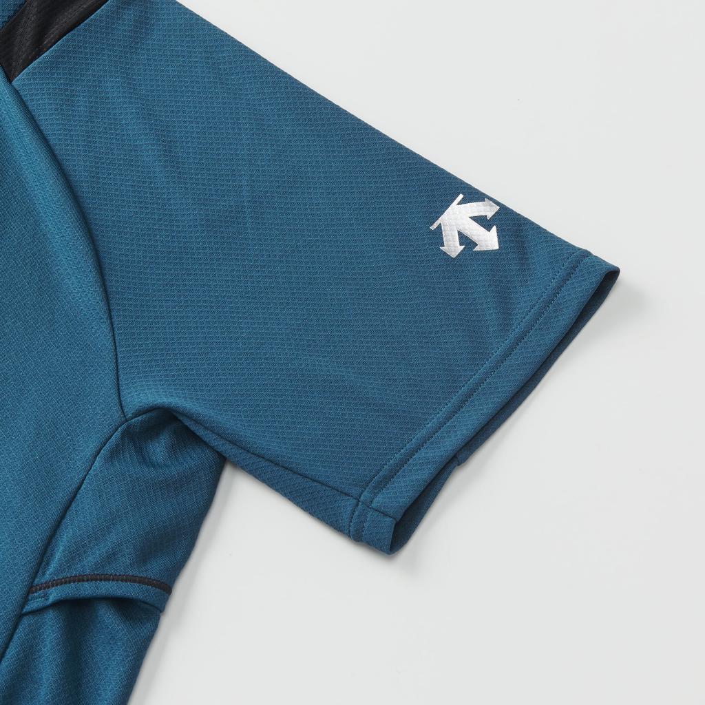 DESCENTE Short Sleeve Shirt by Yuki for Raglan Sleeves for Ease of Shoulder Suitable for Men and Club GR00 (Worn Ishikawa) Volleyball,