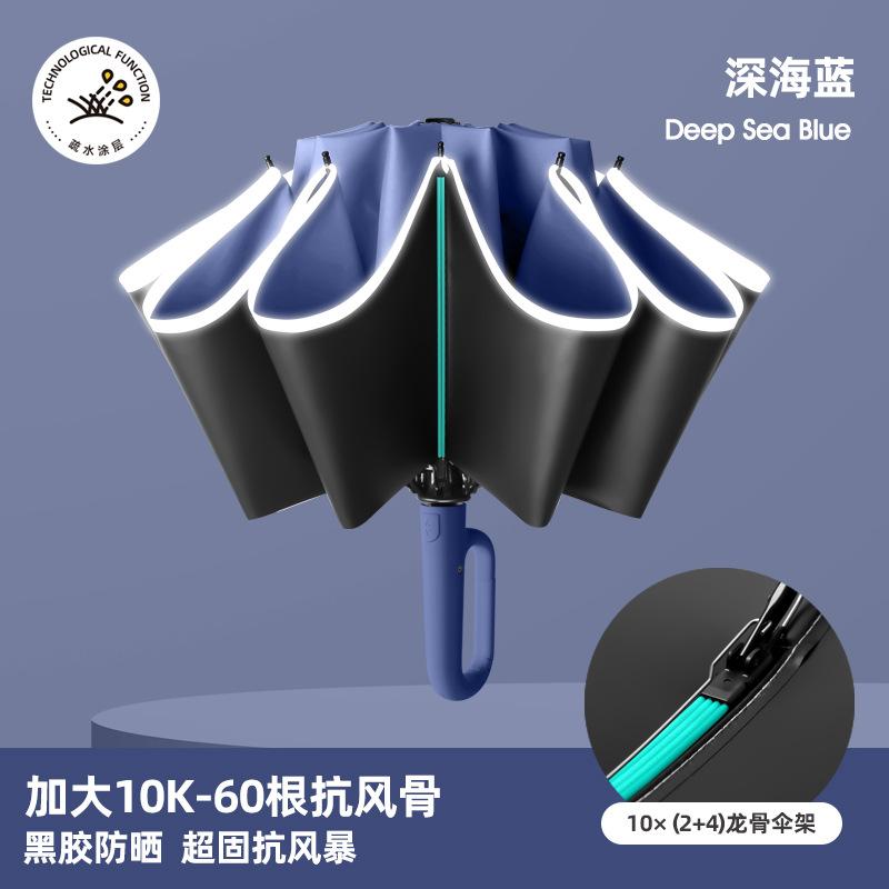 Fully Automatic Folding Umbrella, Weather and Rain, Female Sunshade, Sunscreen Thickened, Enlarged Batch Umbrella, Wholesale Batch Sun Umbrella