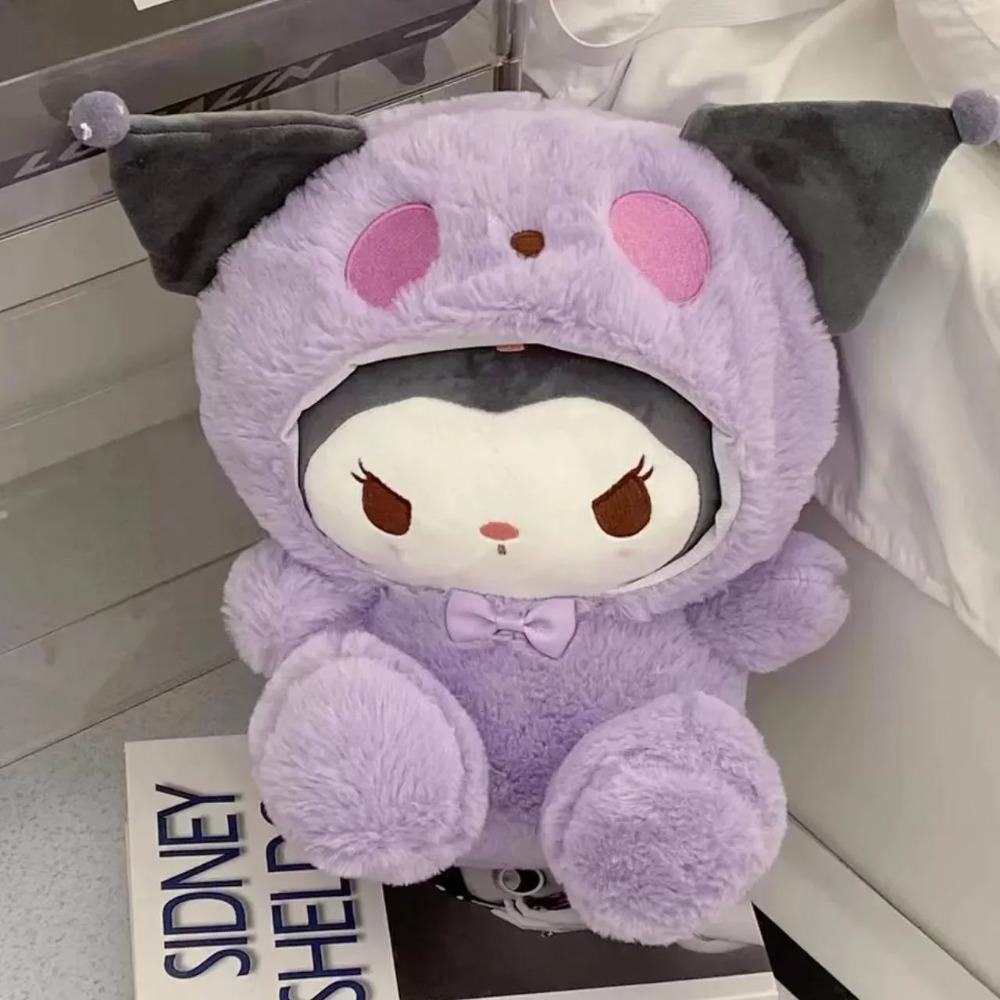 *Nuovo Peluche Kawaii 25cm Sanrio Cane di Giada Kuromi Bambola da Vestire Bambola Peluche Animale di Peluche Bambole Patung Regalo di Compleanno