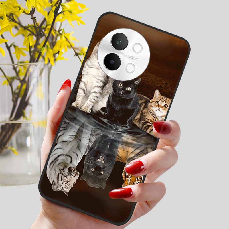 For Vivo V40 Lite 5G Case Fashion Soft Silicone Lovely Phone Cover for Vivo V 40 Lite V40Lite 5G Protect Back Cover TPU Coques