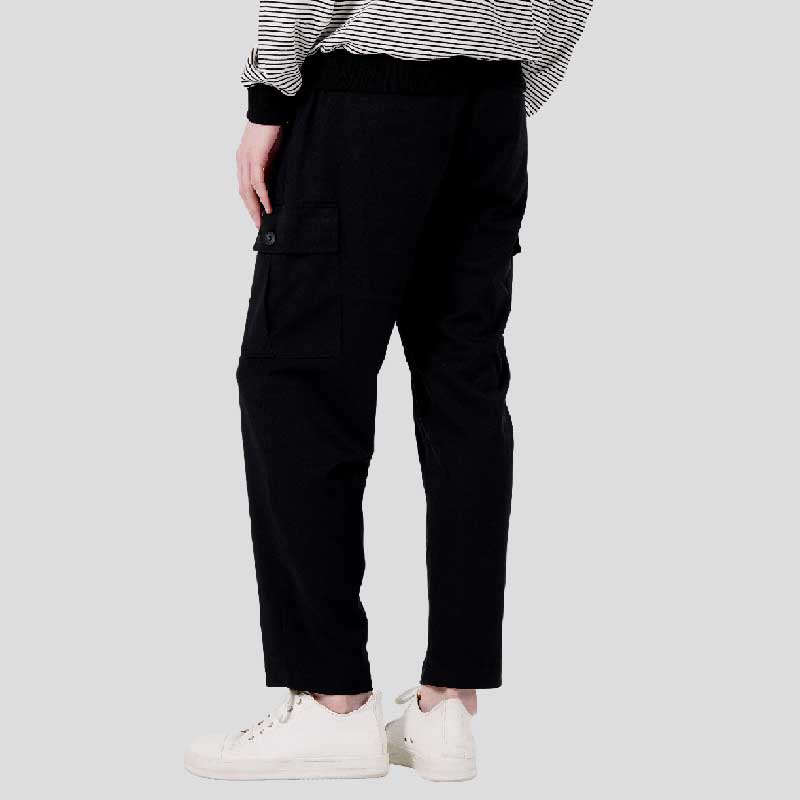 CUSTOMUS Single-Pleat Straight Cargo E-Banding Pants Cxs23Wwpta85 Bla