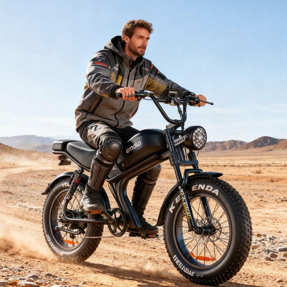 Elektrické kolo EMOKO C93, motor 1000 W, baterie 48 V 20 Ah, maximální rychlost 50-55 km/h, dojezd 75 km a pneumatiky 20*4,0 palce